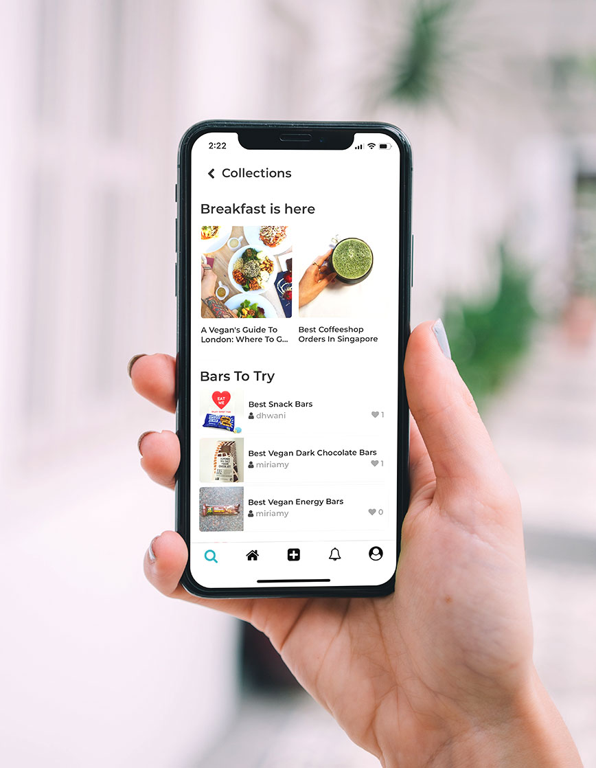 project-3 Eine Hand die ein Handy hält